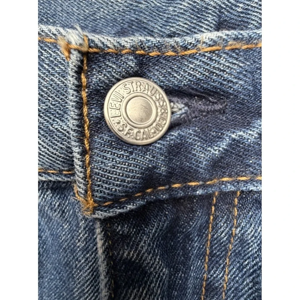 Levis 550 Relaxed‎ Fit Jeans Mens 36x32 Medium Wash Blue Cotton Straight Tapered